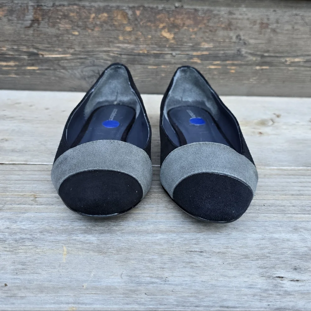 Liz Claiborne Classic Minimalist Suede Pointed Almond Toe Ballet Flats 6.5M